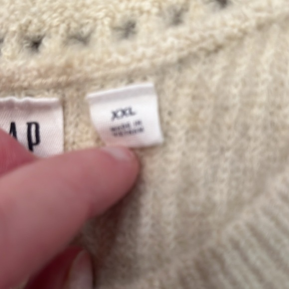GAP Cream Ribbed Crewneck Sweater/NWT/XL & XXL - Picture 14 of 16